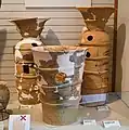 円筒埴輪・朝顔形埴輪藤岡歴史館展示。