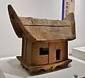 家形埴輪 切妻造家群馬県立歴史博物館展示。