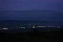 白雲台付近から真野湾方面の夜景