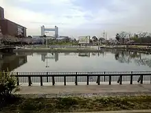白鳥貯木場の太夫堀（白鳥公園内・熱田区）