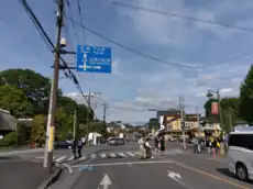 2023年（令和5年）春の益子陶器市。城内坂交差点付近の光景。
