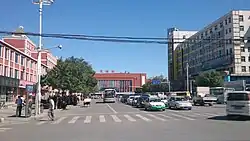 盤錦駅の遠景