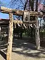 三吉神社の白木鳥居