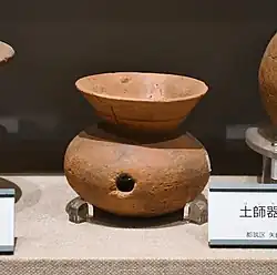土師器𤭯矢崎山遺跡（神奈川県横浜市都筑区）出土。横浜市歴史博物館展示。