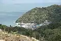 山上から眺めた石島の町並み