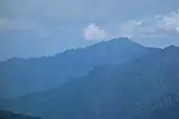 祖母山からの傾山