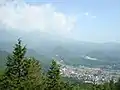 神ノ主山からの女峰山と日光市街