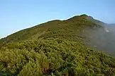 神威岳山頂直下