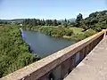 穏城大橋の上流方面
