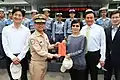 夏季乙式軍便服の海軍海洋監偵指揮部所属たる少将（2016年4月21日）