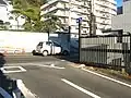 海水浴シーズン時の夜間滞泊は禁止のため、入り口にゲートが設けられている