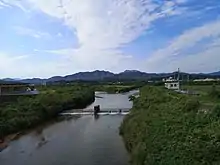 竹野川の中流部