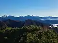 笊ヶ岳から望む塩見岳、白峰三山、鳳凰三山