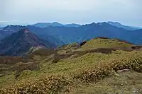 笹ヶ峰から伊予富士・寒風山・瓶ヶ森・石鎚山