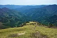 笹ヶ峰から南に延びる登山道