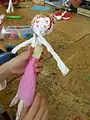 紙などでつくった人形（立体）