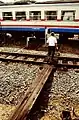 停車場での給油作業（2006年10月）