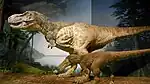 羽毛が生えた動くT-REX