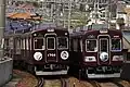 1700系1754F祝電と並ぶ3170F引退HM（2021年3月22日 山下駅）