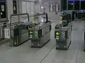 近畿地区の導入当初の改札機