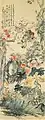 花卉図 明治6年（1873年） 絹本着色 北方文化博物館