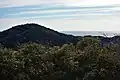 花婿コース見晴台からの江見大塚山と外房の海