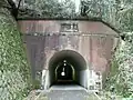 花山トンネル坑口（山科区側から望む）