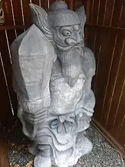鍾馗像。(京都市、若宮八幡宮、鍾馗神社)