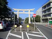 鶴岡八幡宮一の鳥居。1668年(寛文8年)建立。