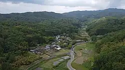 十王町黒坂の全景