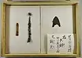 出土品（森成コレクション）牧歴史民俗資料館展示。