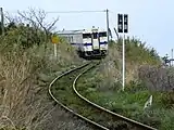 鹿児島中央方面にはS字カーブがある