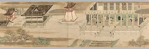 シカゴ美術館本・クリーブランド美術館本 上巻 第5段「良忍上人鞍馬寺通夜の段」