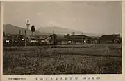 1920年に撮影された裾野名所_裾野駅及富士の遠望