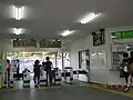仮設駅舎時代の改札口