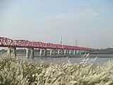 河川敷からの全景