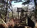 西金砂神社本殿裏の展望台