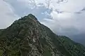 角兵衛沢ノ頭からの鋸岳（第一高点）