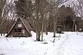 角田山山頂と山小屋（健養亭）