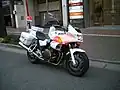 警視庁の白バイ車両、ホンダ・CB1300P2009年から採用され、現在の主力車両である。