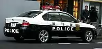 交通機動隊のパトカー(スバル・レガシィ)