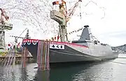 命名・進水式後の「みくま」