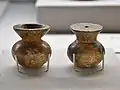 境内出土 石製坩東京国立博物館展示。