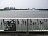 周囲散策路より望む（津田沼高校付近）