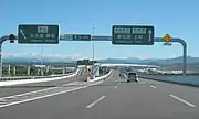 E1A伊勢湾岸自動車道 上り線より撮影。（新東名高速道路全通前）