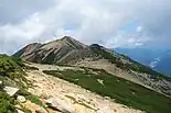 赤牛岳南面にて