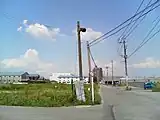 踏切灯（※現在は撤去されている）