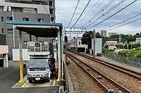 軌陸車の車庫(2021年6月)