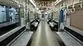 9020系の車内（モケット更新後）