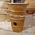 円筒埴輪八尾市立埋蔵文化財調査センター展示。